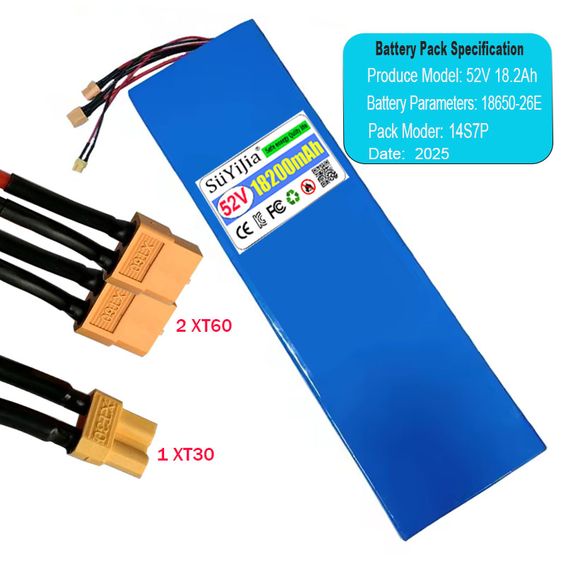 Baterai Lithium 14S7P 18650-26 - 60V 30Ah Electric Scooter Battery ulasan dan harga
