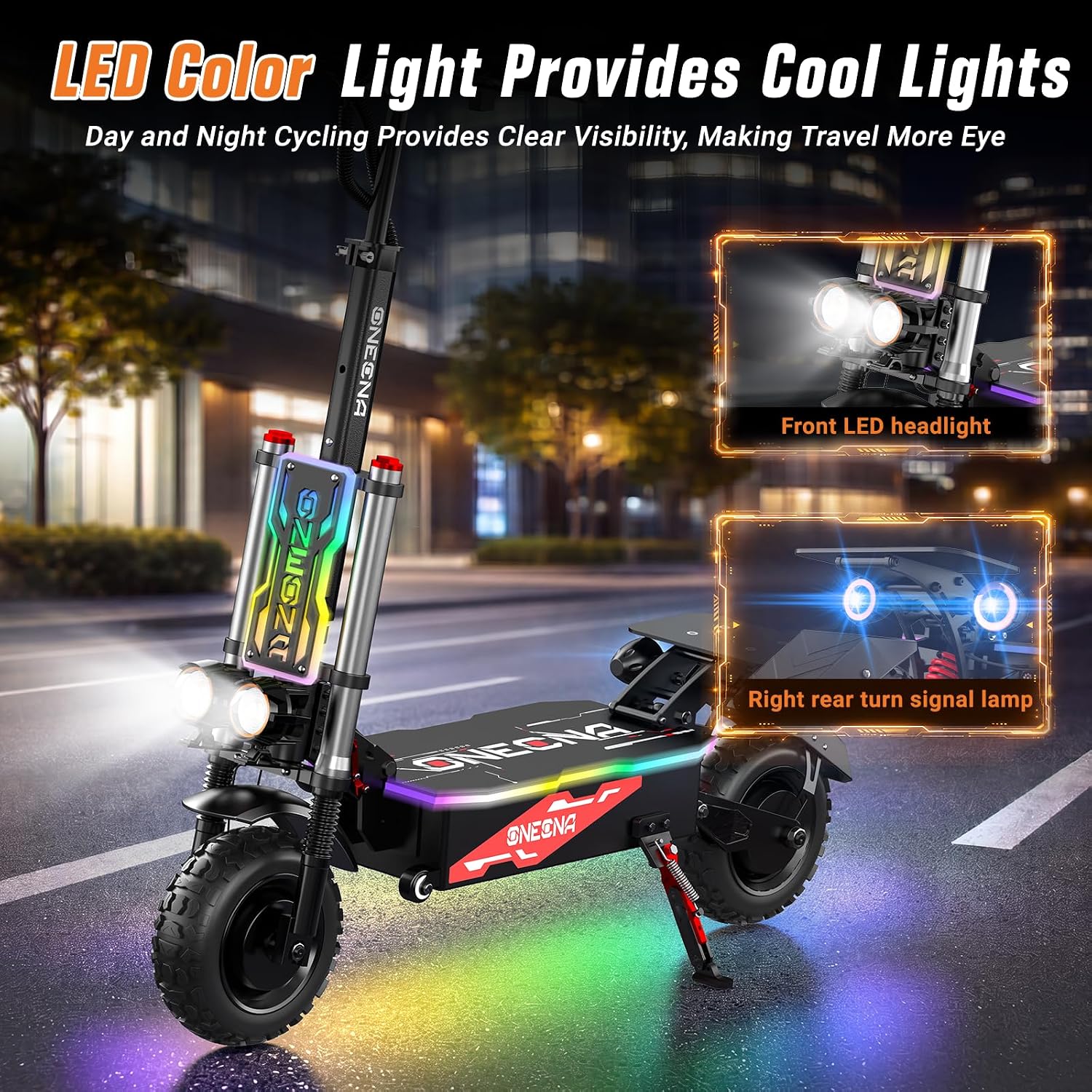 ONECNA GT8PRO, Skuter Listrik  - 60V 5600W Dual Motor Electric Scooter ulasan dan harga