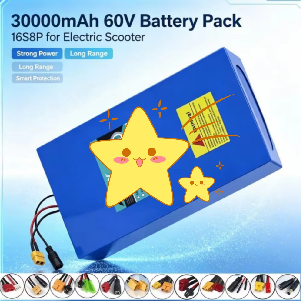 16S8P 1000W-3000W 60V 30Ah Bat - 60V 30Ah Electric Scooter Battery ulasan dan harga