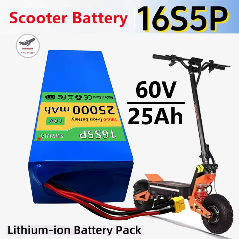 Baterai Isi Ulang Ion Litium 6 - 60V 30Ah Electric Scooter Battery ulasan dan harga