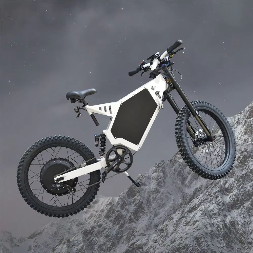 Sepeda Listrik Suspensi Penuh  - 8000W Stealth Bomber Ebike ulasan dan harga
