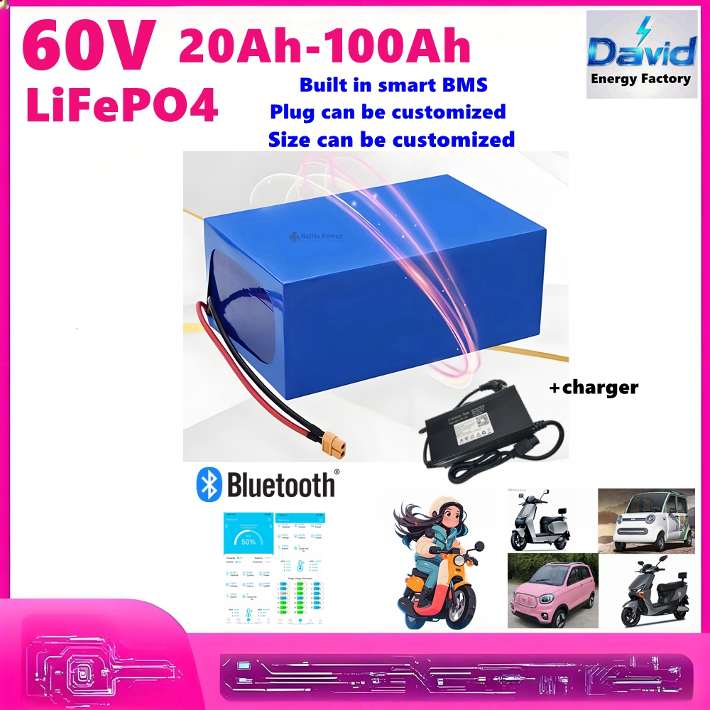 Skuter roda tiga 60V, baterai  - 60V 30Ah Electric Scooter Battery ulasan dan harga