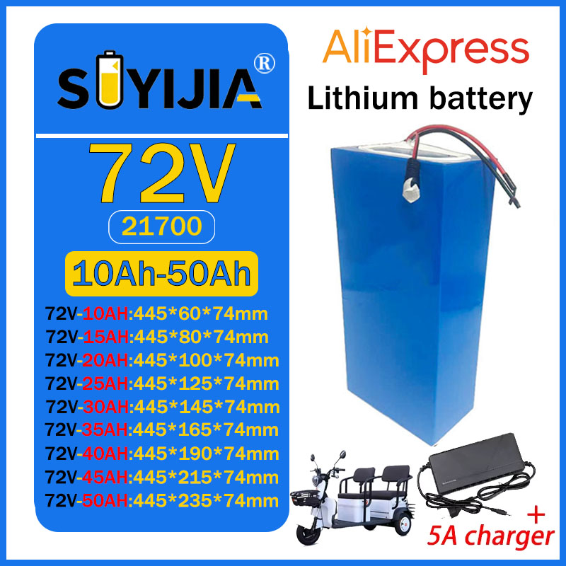 Paket Baterai Lithium 72V 50Ah - 60V 30Ah Electric Scooter Battery ulasan dan harga