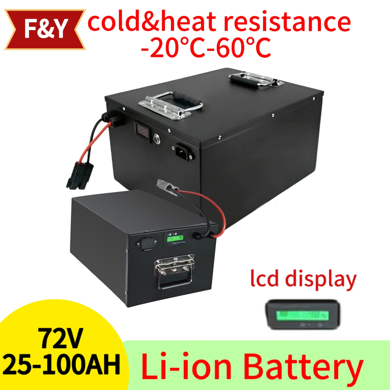 F & Y72V 25Ah 35Ah 45Ah 65Ah 8 - 72V 60Ah Lifepo4 Battery Pack ulasan dan harga