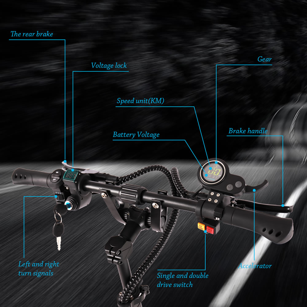 Skuter Listrik untuk Dewasa, M - 60V 5600W Dual Motor Electric Scooter ulasan dan harga